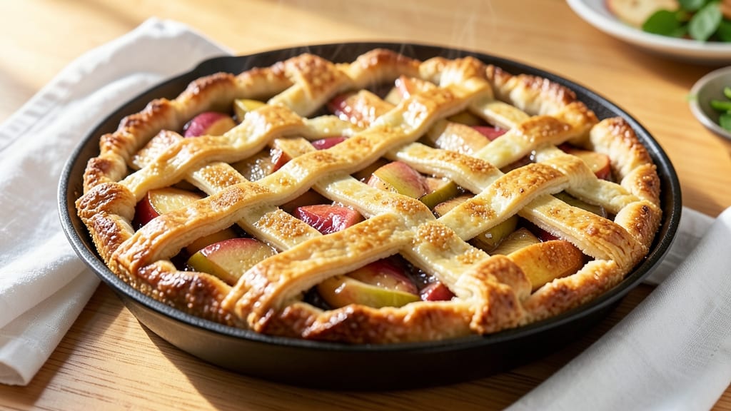 Absolute Best Apple Pie Recipe: Cinnamon-Spiced Lattice Crust With Foil-Sealed Yolk Magic
