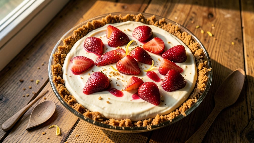 Amish Strawberry Cream Cheese Pie Recipe: Rustic Crust Meets Tangy-Sweet Filling Bliss
