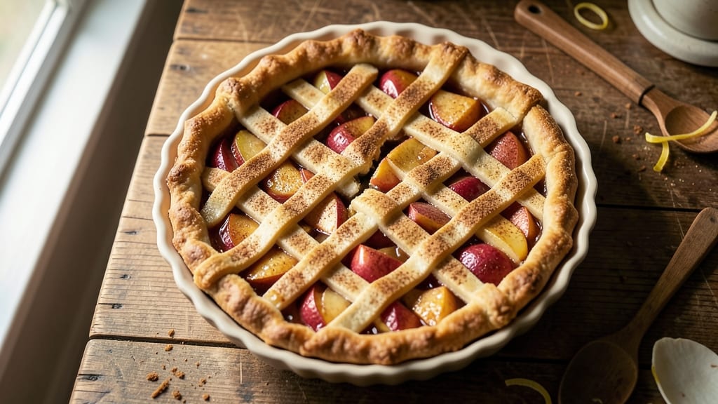 1950s Apple Pie Recipe: Homestyle Crust and Spiced Filling