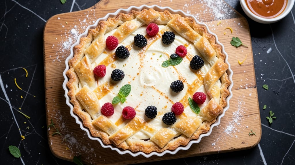 Lidia's Ricotta Pie Recipe: Golden Crust Hides Silky Citrus-Filled Heart