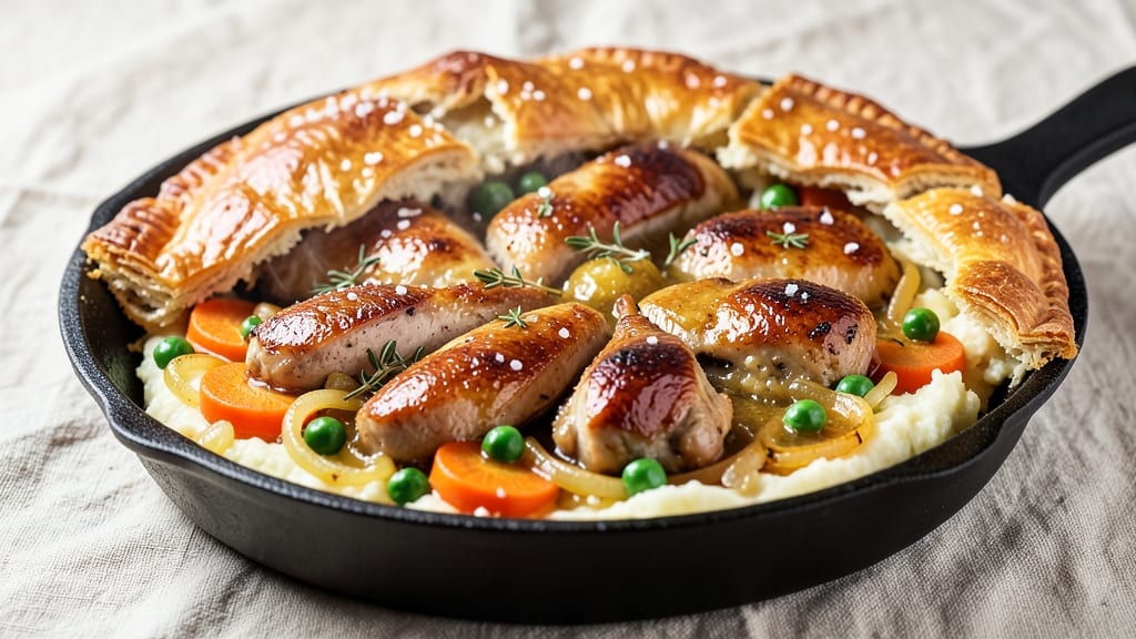 9-Inch Chicken Pot Pie Recipe: One-Dish Comfort With Flaky Crust and Savory Filling
