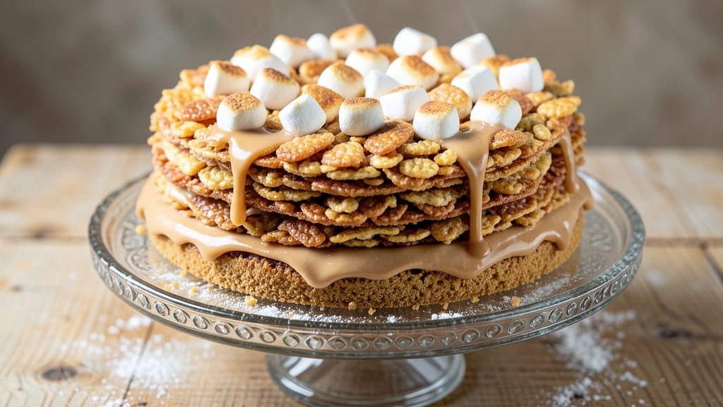Rice Krispie Cake Recipe UK: Crunchy Layers and Gooey Marshmallow Bliss