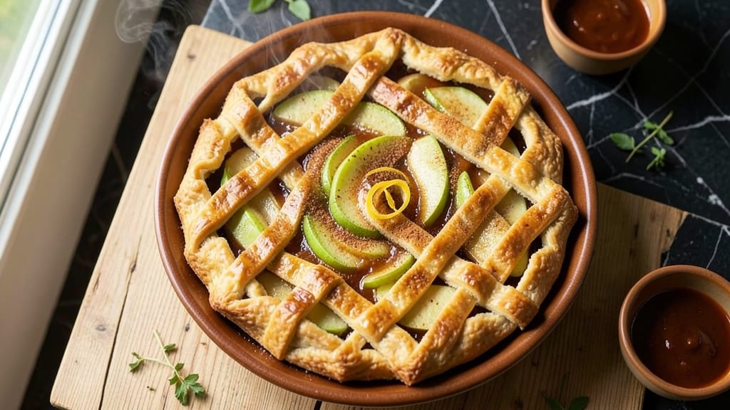 Pizza Hut Apple Pie Recipe: Flaky Lattice Crust With Foil-Sealed Yolk Magic