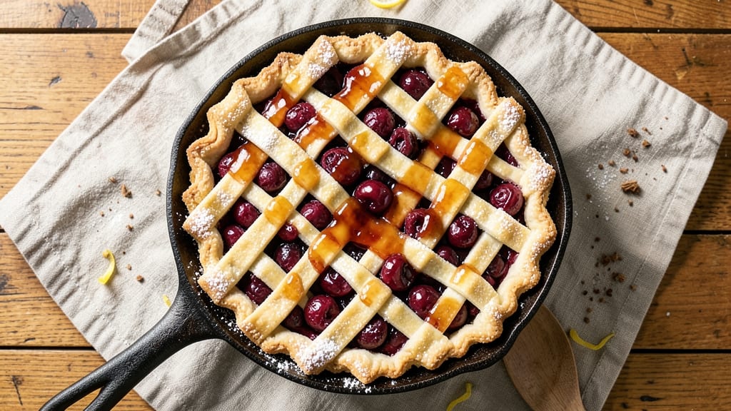 6-Inch Cherry Pie Recipe: Perfect Portion for Two With Lattice Crust
