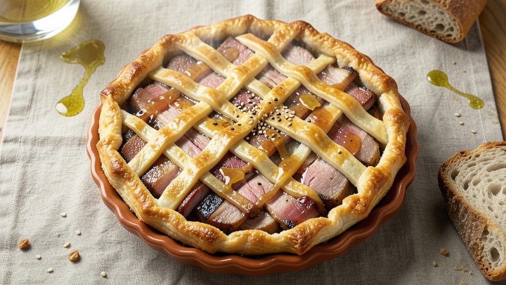 Pork Belly Pie Recipe: Flaky Crust Hugs Savory Meat and Crispy Top