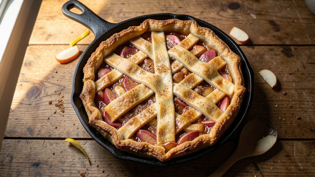 12-Inch Cast Iron Skillet Apple Pie Recipe: Deep-Dish Crust and Spiced Filling Magic
