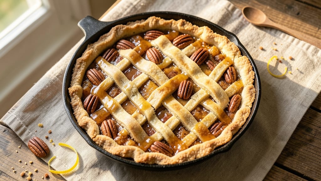 All Natural Pecan Pie Recipe: Nutty Spice Crust Hugs Gooey Filling